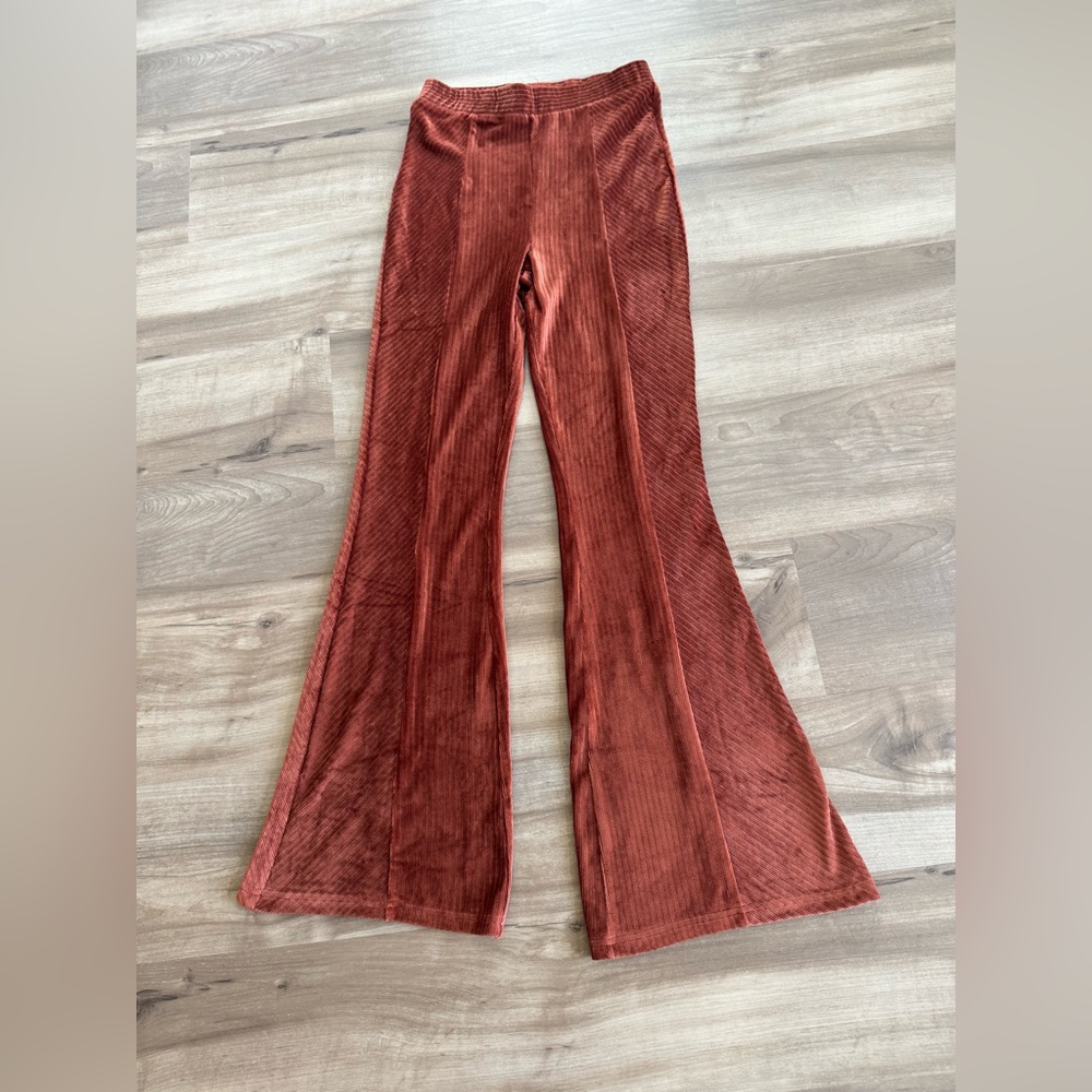 Super cute velvet flares NWOT
